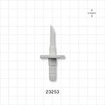 Spike, Non-Vented, Barb Connector - Fits 1/4 inch ID Tubing (0.25 inch, 6.35 mm) - 23253