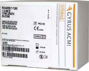 Olympus America Inc Ear Ventilation Tube Richards T 9.8 mm Silicone Blue - Box of 6 - 240071-BX