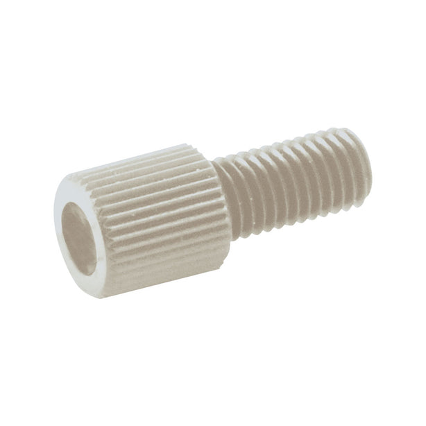 PMC12 Nut, Natural - 1/4"- 28 UNF, Fits 1/8 inch OD Tubing (0.125 inch, 3.18 mm) - 2419000