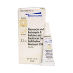Bausch & Lomb Neomycin, PolymyxinB and Bacitracin Zinc Ophthalmic Ointment 24208-0780-55 - 1.0 Each