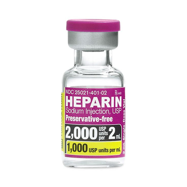 Sagent Pharmaceuticals Heparin Sodium Injections 25021-0401-02 - 25.0 Each - MDL-25021-401-02