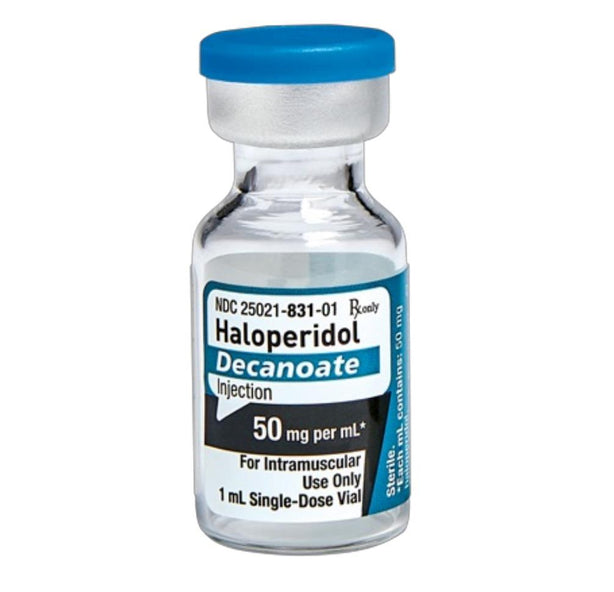 Sagent Pharmaceuticals Haldol Deaconate Haloperidol Decanoate Injection, Single-Dose Vial, 50 mg / mL, 10 x 1 mL - 25021-831-01