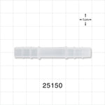 Straight Connector, Barbed, Natural - Fits 5/16 inch ID Tubing (0.313 inch, 7.94 mm) - 25150