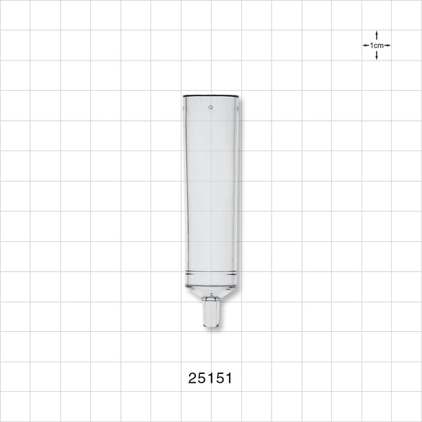 Drip Chamber - 0.638 inch Diameter (16.2 mm); 0.157 inch - 0.15 inch ID Tubing Port (4 mm – 3.8 mm) - 25151