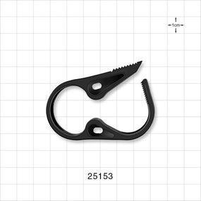 Pinch Clamp, Ratchet-Style, Black - Fits 3/4 inch OD Tubing (0.75 inch, 19.1 mm) - 25153