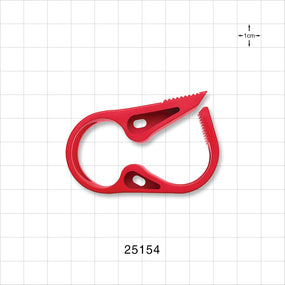 Pinch Clamp, Ratchet-Style, Red - Fits 3/4 inch OD Tubing (0.75 inch, 19.1 mm) - 25154