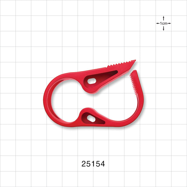 Pinch Clamp, Ratchet-Style, Red - Fits 3/4 inch OD Tubing (0.75 inch, 19.1 mm) - 25154