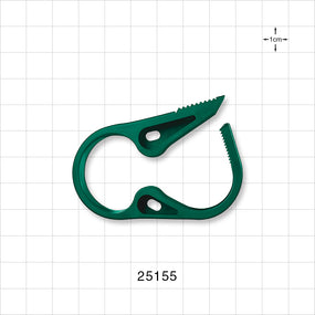 Pinch Clamp, Ratchet-Style, Green - Fits 3/4 inch OD Tubing (0.75 inch, 19.1 mm) - 25155