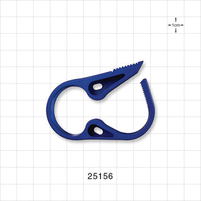 Pinch Clamp, Ratchet-Style, Blue - Fits 3/4 inch OD Tubing (0.75 inch, 19.1 mm) - 25156