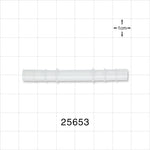 Straight Connector, Barbed, Natural - 1/4 inch OD (0.25 inch, 6.35 mm) - 25653
