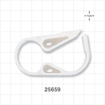 Pinch Clamp, Ratchet-Style, White - Fits 3/4 inch OD Tubing (0.75 inch, 19.1 mm) - 25659