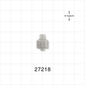 Threaded Connector, Male Luer Lock, Natural - 1/4