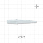 Straight Connector, Reducer, Barbed, Male Luer Slip, Natural - Fits 1/4 inch ID Tubing (0.25 inch, 6.35 mm) - 27234