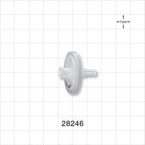 Hydrophobic Filter, Female Luer Lock Inlet, Male Luer Slip Outlet - 25 mm; 0.2 micron - 28246