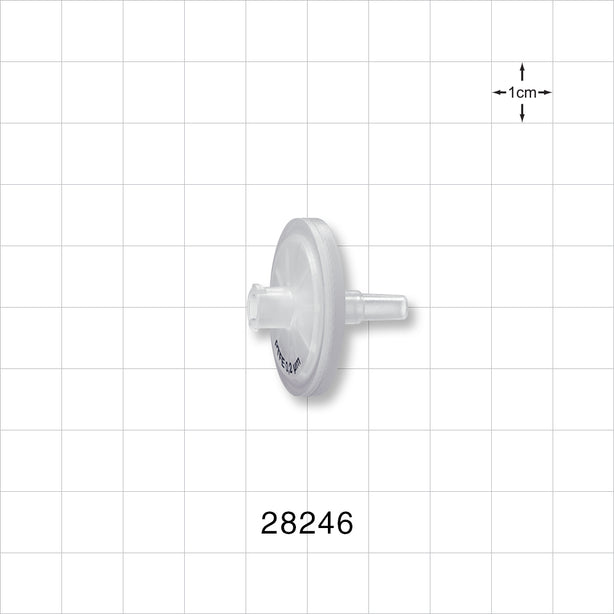 Hydrophobic Filter, Female Luer Lock Inlet, Male Luer Slip Outlet - 25 mm; 0.2 micron - 28246