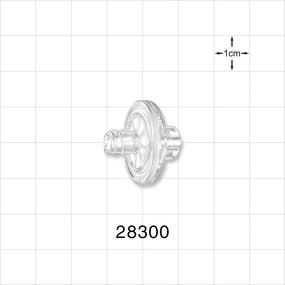 Hydrophobic Filter, Female Luer Lock Inlet, Male Luer Lock Outlet - 20 mm; 0.22 micron - 28300