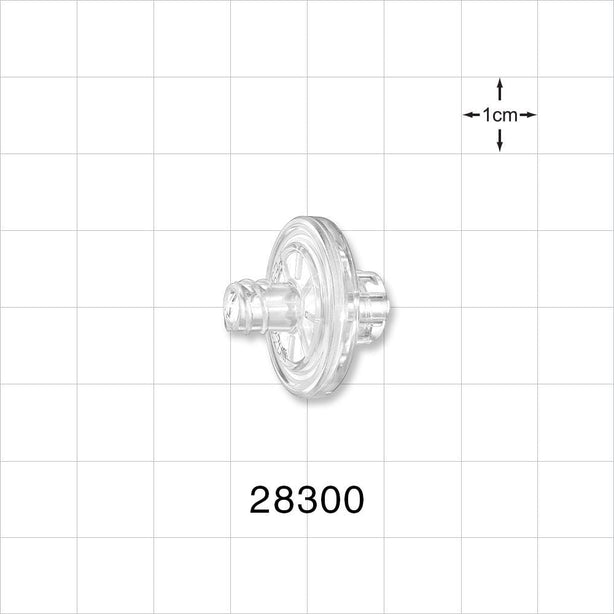 Hydrophobic Filter, Female Luer Lock Inlet, Male Luer Lock Outlet - 20 mm; 0.22 micron - 28300