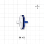 Minisart High Flow Hydrophilic Filter Female Luer Lock Inlet, Male Luer Slip Outlet - 28 mm; 0.22 micron - 28302