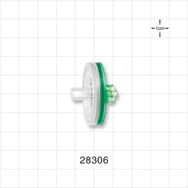 Hydrophilic Filter, Female Luer Lock Inlet, Male Luer Lock Outlet - 25 mm; 0.8 micron - 28306