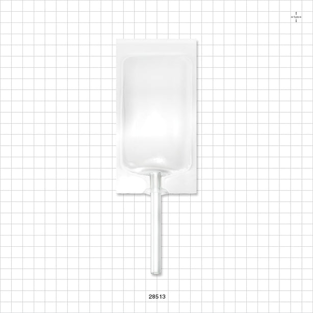 Bag, 1 Tube Port, Non-Sterile - 50 ml; 1 Tube 0.236 inch ID x 0.327 inch OD (5.99 mm x 8.31 mm) - 28513