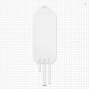 Flexboy 2D Bag Chamber, 3 Tube Ports, Non-Sterile - 250 ml; 2 Tubes 1/4 inch ID x 5/16 inch OD; 1 Tube 3/16 inch ID x 1/4 inch OD - 28604