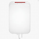 Flexboy 2D Bag Chamber, 3 Tube Ports, Non-Sterile - 20 Liter; 2 Tubes 3/8 inch ID x 15/32 inch OD; 1 Tube 3/16 inch ID x 1/4 inch OD - 28613