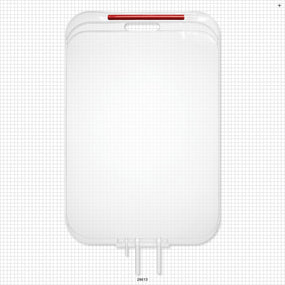 Flexboy 2D Bag Chamber, 3 Tube Ports, Non-Sterile - 20 Liter; 2 Tubes 3/8 inch ID x 15/32 inch OD; 1 Tube 3/16 inch ID x 1/4 inch OD - 28613