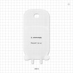 Flexsafe 2D Bag Chamber, 2 Ports, Non-Sterile - 50 ml; Both Ports Fit 1/4 inch ID Tubing (0.25 inch, 6.35 mm) - 28615