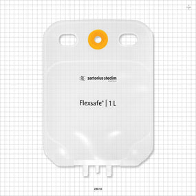 Flexsafe 2D Bag Chamber, 3 Ports, Non-Sterile - 1 Liter; 2 Ports Fit 3/8 inch ID Tubing (0.375 inch, 9.53 mm); 1 Port Fits 1/4 inch ID Tubing (0.25 inch, 6.35 mm) - 28619