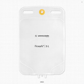 Flexsafe 2D Bag Chamber, 2 Ports, Non-Sterile - 5 Liter; 2 Ports Fit 3/8 inch ID Tubing (0.375 inch, 9.53 mm); 1 Plugged Port - 28624