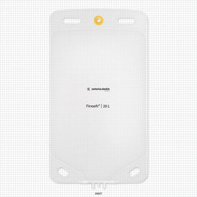 Flexsafe 2D Bag Chamber, 3 Ports, Non-Sterile - 20 Liter; 2 Ports Fit 3/8 inch ID Tubing (0.375 inch, 9.53 mm); 1 Port Fits 1/4 inch ID Tubing (0.25 inch, 6.35 mm) - 28627
