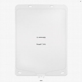 Flexsafe 2D Bag Chamber, 3 Ports, Non-Sterile - 50 Liter; 2 Ports Fit 3/8 inch ID Tubing (0.375 inch, 9.53 mm); 1 Port Fits 1/4 inch ID Tubing (0.25 inch, 6.35 mm) - 28628