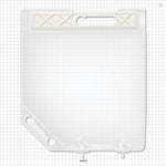 2D Bag Chamber, 2 Ports, Non-Sterile - 2 Liter; Both Ports Fit 1/4 inch ID Tubing (0.25 inch, 6.35 mm) - 28705