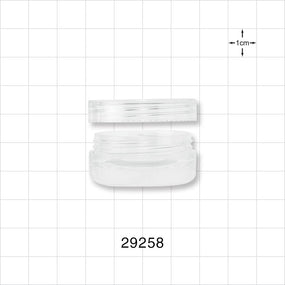 Clear Double Wall Jar & Clear Cap - 5 gram, 5 ml, 0.17 oz. - 29258