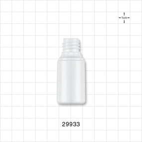 15ml White Cylinder Bottle, Bulk Packed - 15 ml, 0.5 oz. - 29933