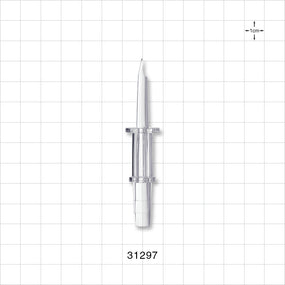 Spike, Non-Vented, Barb Connector - Fits 1/4 inch ID Tubing (0.25 inch, 6.35 mm) - 31297