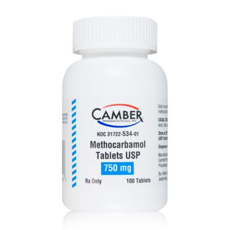 Camber Pharmaceuticals Methocarbamol Oral 31722-0534-01 -