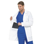 Landau Uniforms Men's Full-Length Twill 4-Button Lab Coats 3174WWXY48 1.0 Each-MDL-3174WWXY48