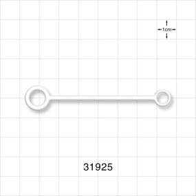 Strap for Cap, White - 0.332 inch x 0.332 inch ID Application Loops (8.43 mm x 8.43 mm) - 31925