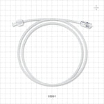 High-Durometer Extension Line, Female Luer Lock to Male Luer Lock - 90A Durometer; 0.06 inch ID x 0.125 inch OD (1.5 mm x 3.2 mm); 36 inch Length (914.4 mm) - 33001
