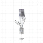 One Handed Hemostasis Valve Y Connector, Rotating Male Luer Lock, Female Luer Lock Sideport - 0 FR - 9 FR (0 inch - 0.118 inch, 0 mm - 3 mm) - 33057
