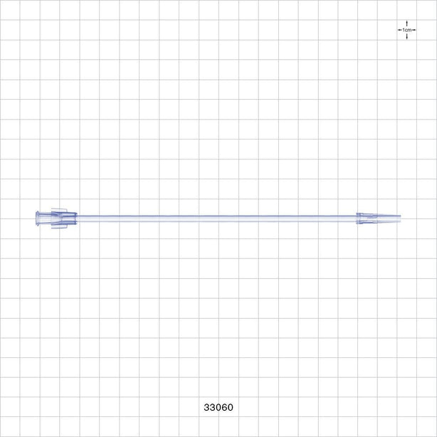 Extension Line, Female Luer Lock to Male Luer Slip - 0.094 inch ID x 0.145 inch OD (2.4 mm x 3.7 mm); 6 inch (152.4 mm) - 33060