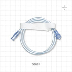 Extension Line, Female Luer Lock to Male Luer Lock, - 0.094 inch ID x 0.145 inch OD (2.4 mm x 3.7 mm); 20 inch (508 mm) - 33061