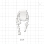 Extension Line, Female Luer Lock to Male Luer Lock with Vented Caps and Pinch Clamp - 0.038 inch ID x 0.087 inch OD (0.965 mm x 2.21 mm); 14 inch (355 mm) - 33067