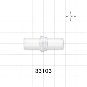 High-Flow Check Valve, Tubing Port Inlet, Tubing Port Outlet - 0.346 inch ID (8.8 mm); 0.29 psi CP - 33103