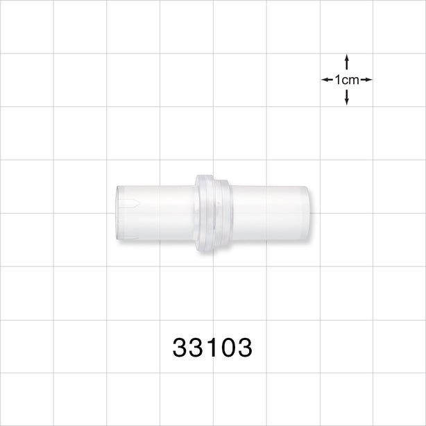 High-Flow Check Valve, Tubing Port Inlet, Tubing Port Outlet - 0.346 inch ID (8.8 mm); 0.29 psi CP - 33103
