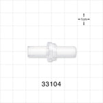 High-Flow Check Valve, Tubing Port Inlet, Tubing Port Outlet - 0.268 inch ID (6.8 mm); 0.29 psi CP - 33104
