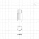 Tubing Weight, Natural - Fits 1/2 inch ID Tubing (0.5 inch, 12.7 mm) - 34012