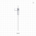 OneShot™ Inova Style Single-Use Filling Needle, 8 mm Hub, Non-Barbed - 0.5 mm Needle ID; Fits 1/50 inch ID Tubing (0.020 inch, 0.51 mm) - 34100