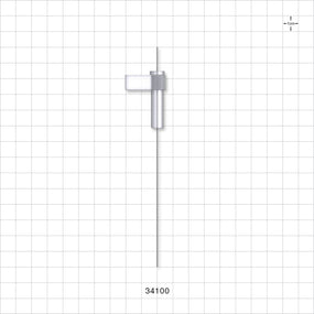 OneShot™ Inova Style Single-Use Filling Needle, 8 mm Hub, Non-Barbed - 0.5 mm Needle ID; Fits 1/50 inch ID Tubing (0.020 inch, 0.51 mm) - 34100